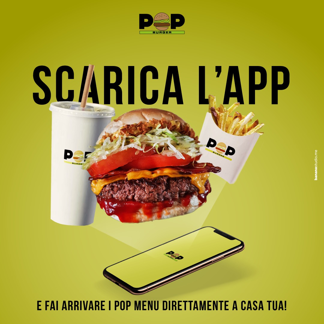 scarica l'app pop Burger per il tuo smartphone